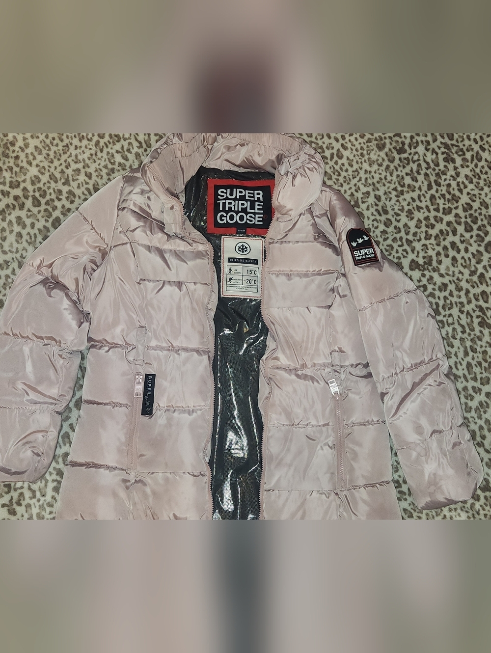 Women's Light Pink Puffer Jacket